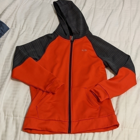 CHAMPION zip up Duo Dry jacket size Large 12/14 - Picture 1 of 5